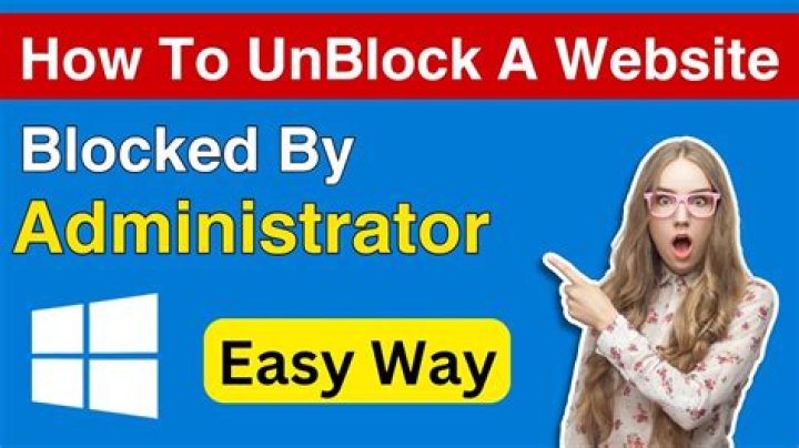 How do I unblock a program that is blocked by administrator?