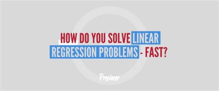 How do you solve linear regression problems?